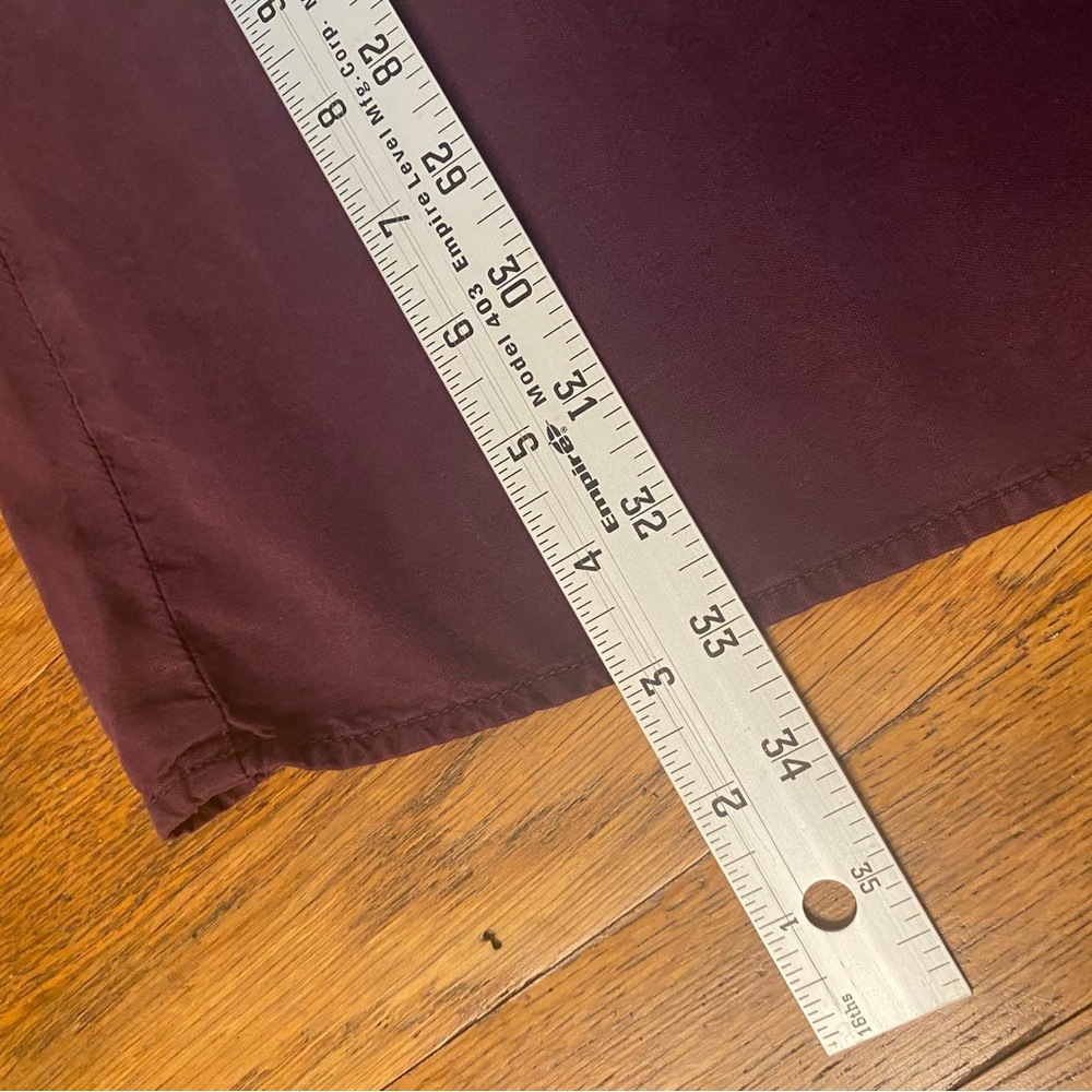 Cloth & Stone Anthropologie Tencel Tie-Back Dress XS Plum- NWT - Picture 7 of 9